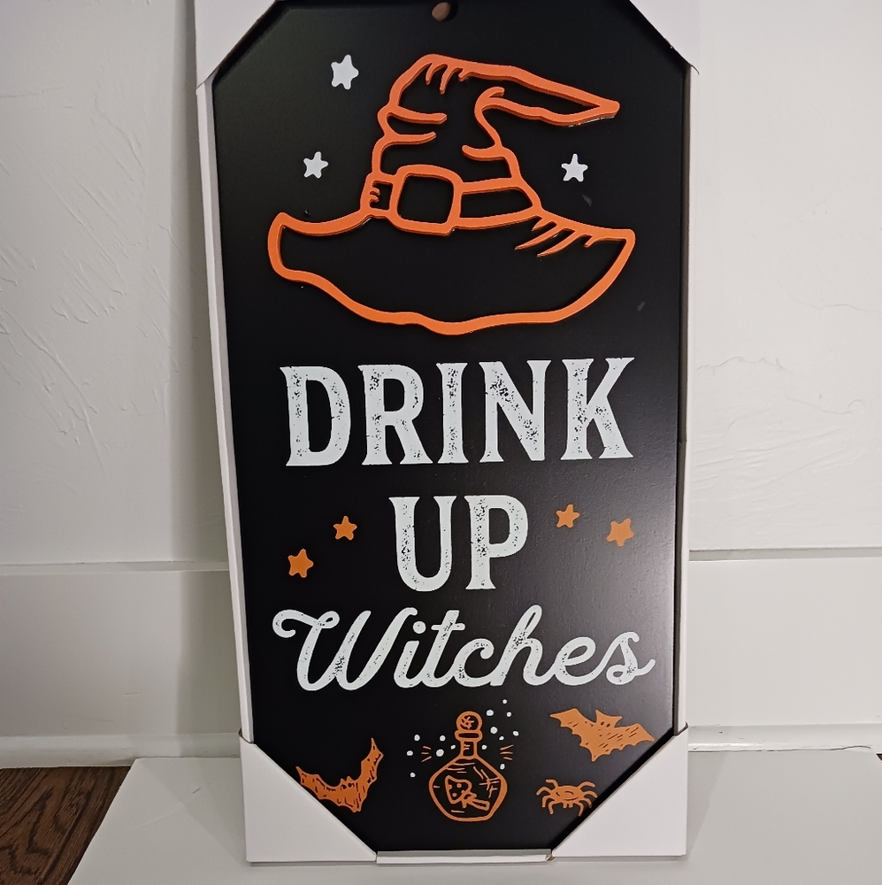 Wall decor Drink Up Witches